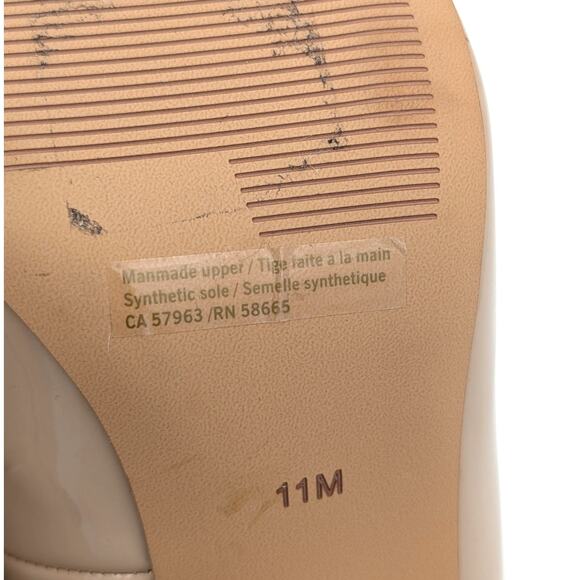 Abound Abadury Block Heel Pointed Toe Pump Women's Beige Size US11M EU42 - Picture 9 of 11